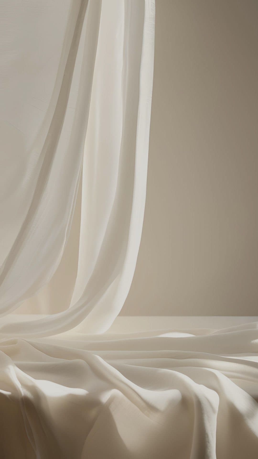 Soft sheer curtain with natural light